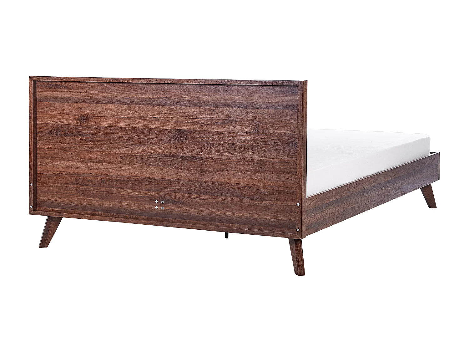 Cama Ratán MONPAZIER 180 x 200 cm Marrón oscuro