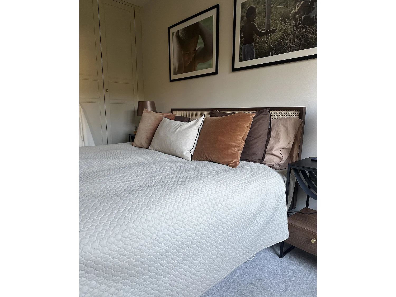 Bed Rotan MONPAZIER 180 x 200 cm Donkerbruin