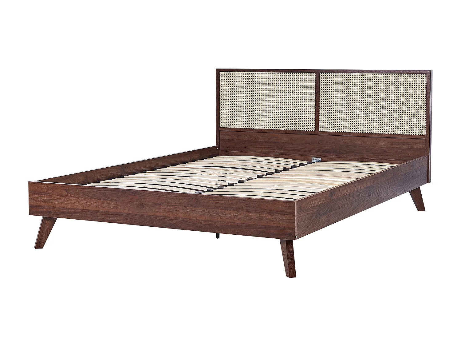 Bed Rotan MONPAZIER 180 x 200 cm Donkerbruin