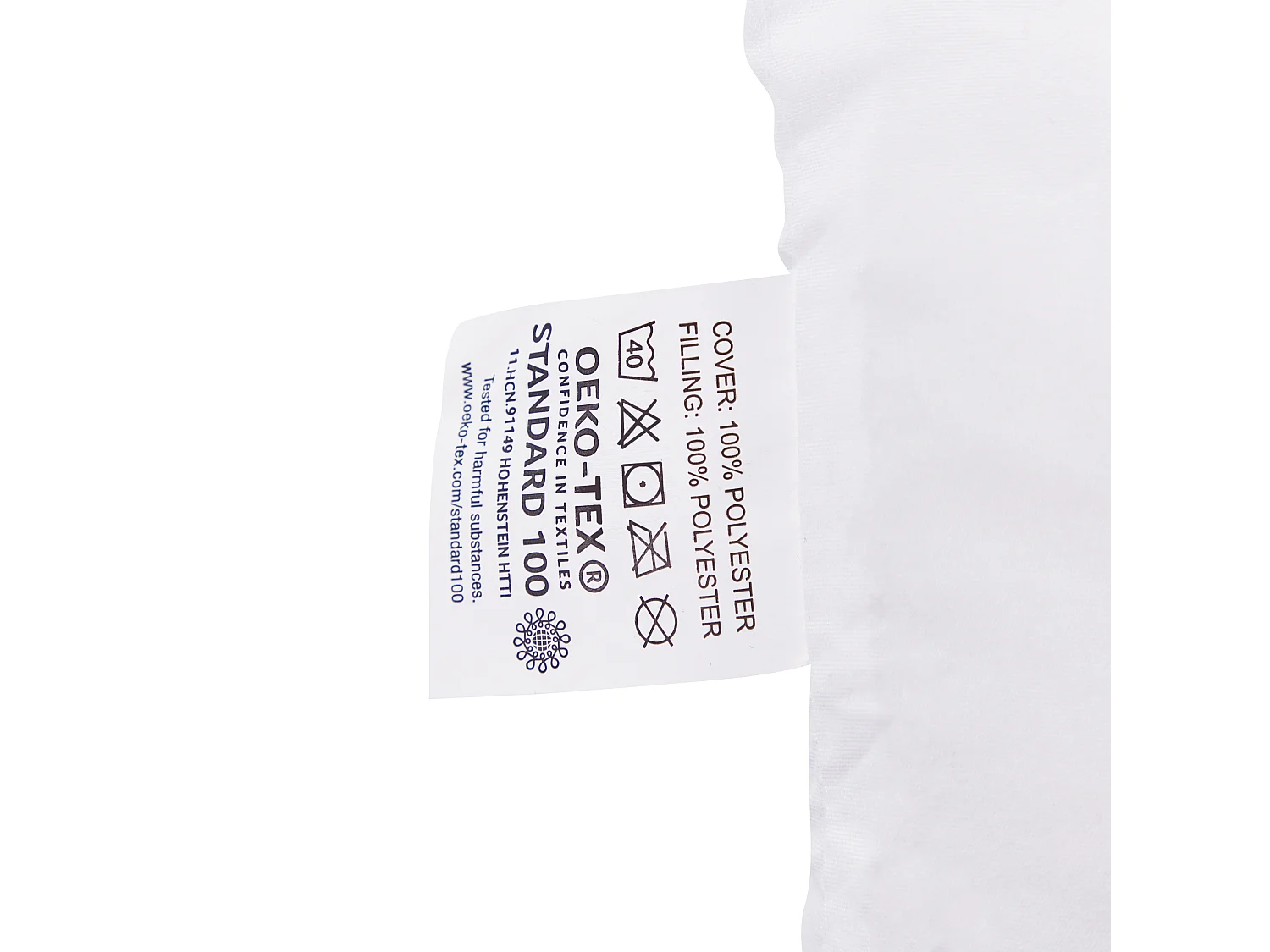 Lot de 2 oreillers ERRIGAL Haut Microfibre 50 x 60 cm Blanc