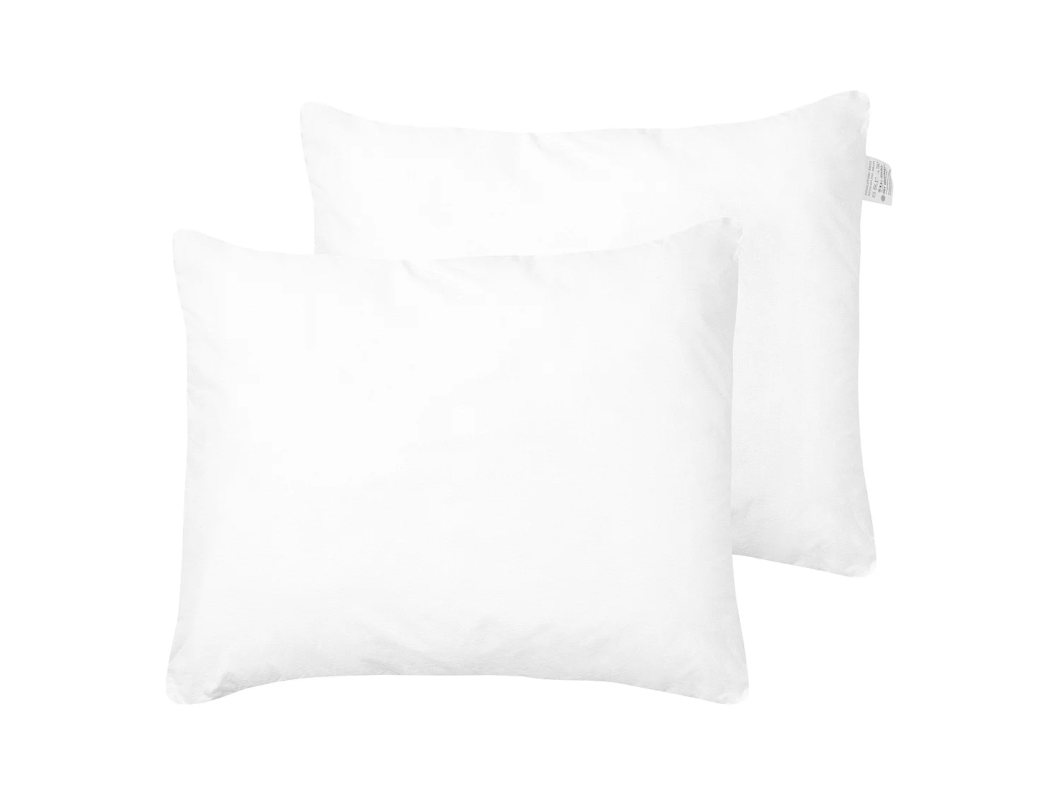 Lot de 2 oreillers ERRIGAL Haut Microfibre 50 x 60 cm Blanc
