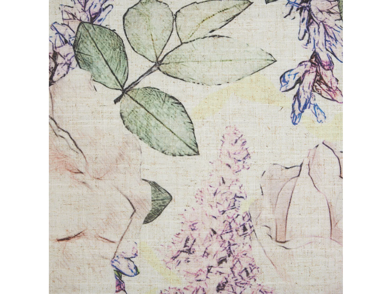 Set van 2 decoratieve kussens ZAHRIYE 45 x 45 cm Paars Bloempatroon