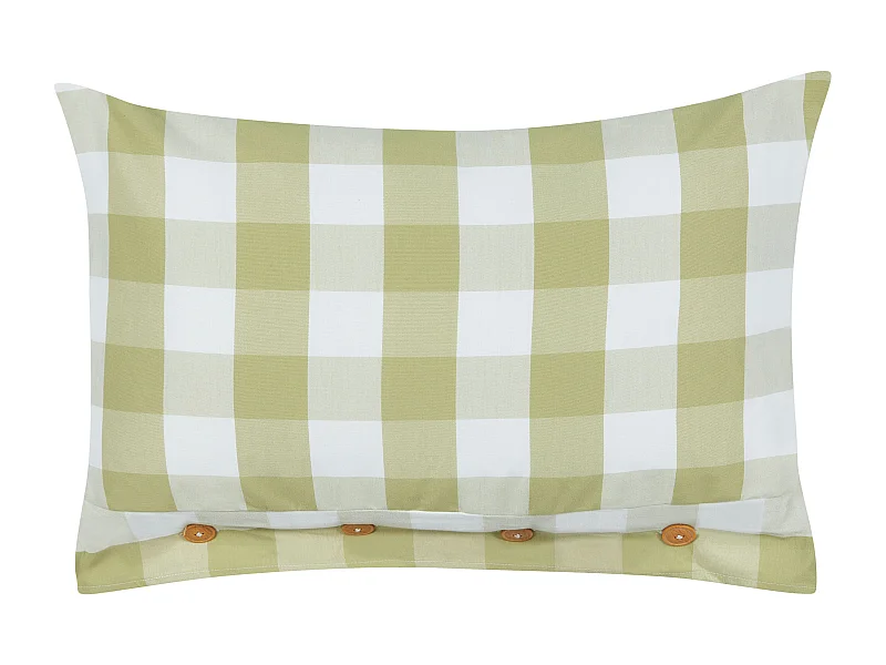 Coussin TAMNINE 40 x 60 cm Vert clair À carreaux