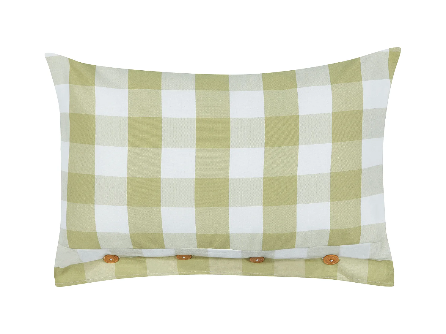 Coussin TAMNINE 40 x 60 cm Vert clair À carreaux