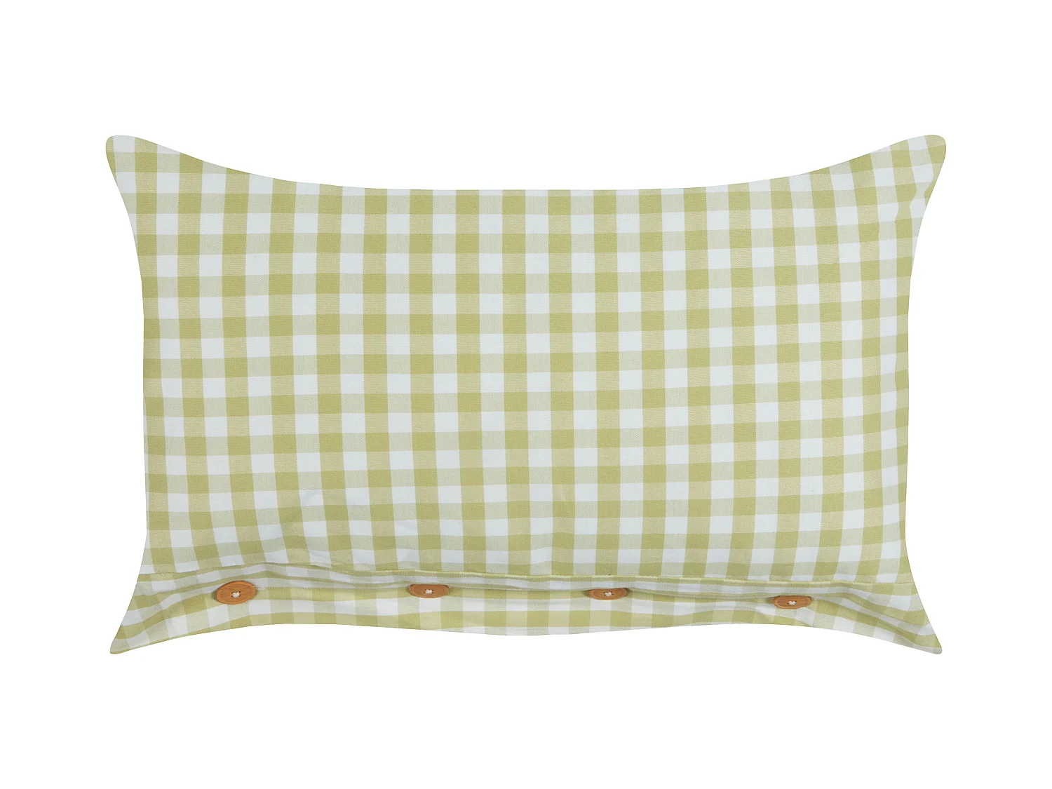 Coussin TALYA 40 x 60 cm Vert olive À carreaux