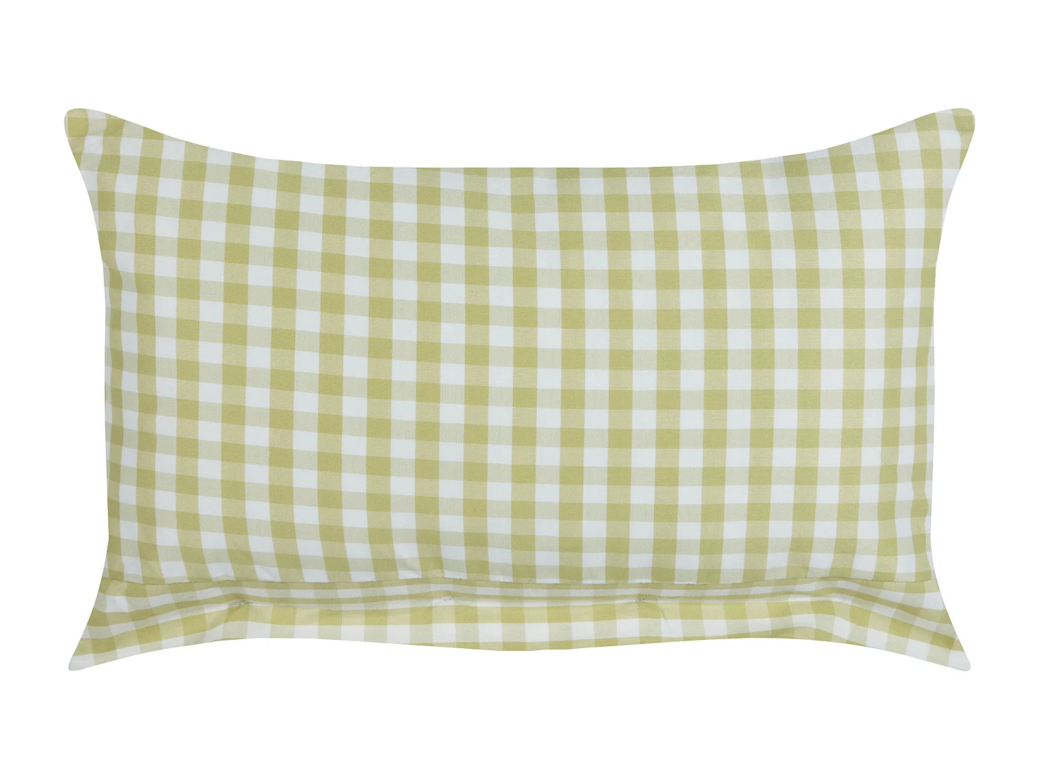 Set van 2 decoratieve kussens TALYA 40 x 60 cm Olijfgroen Geblokt patroon