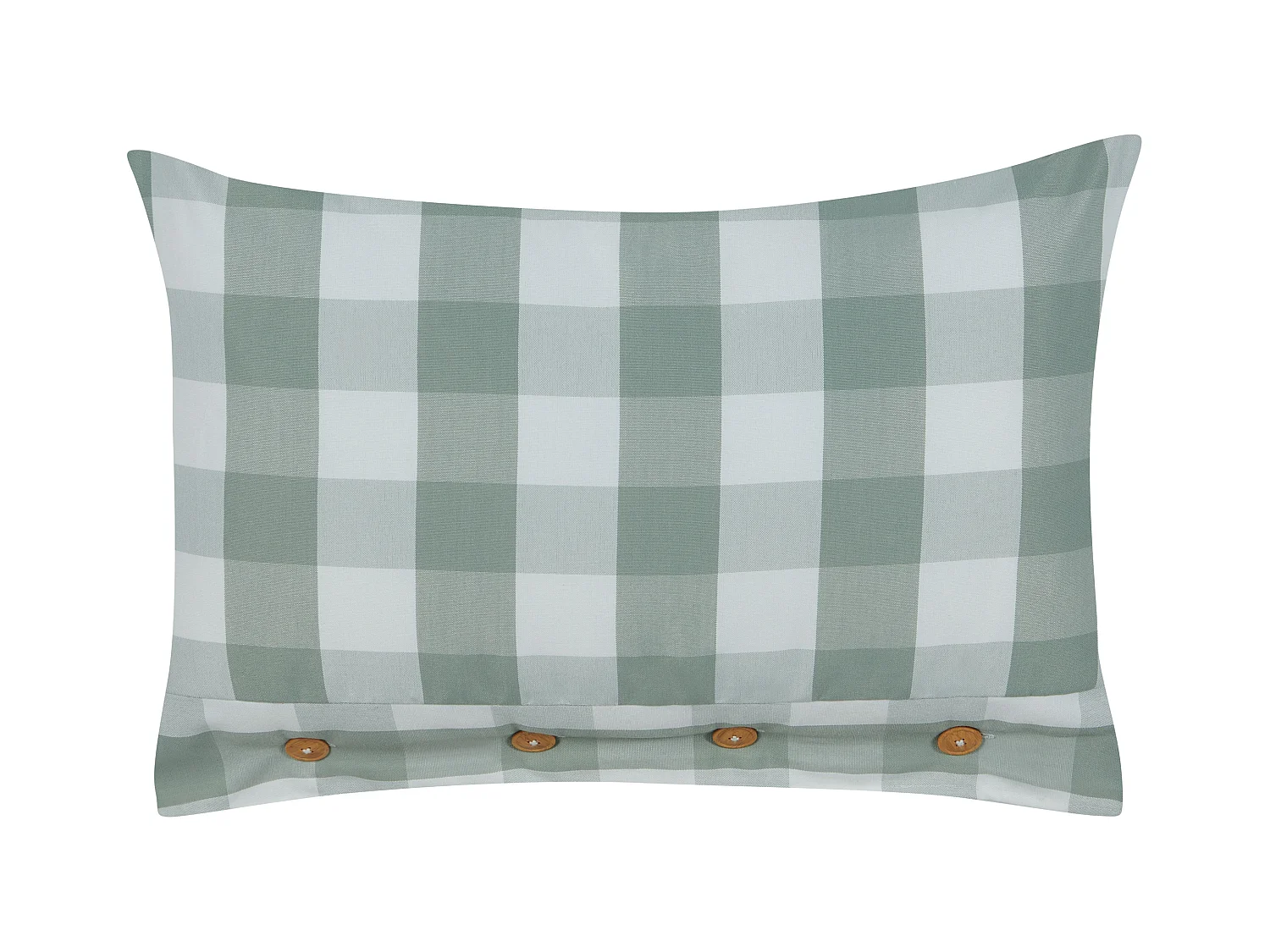 Zestaw 2 poduszek dekoracyjnych TAMNINE 40 x 60 cm Miętowy W kratkę