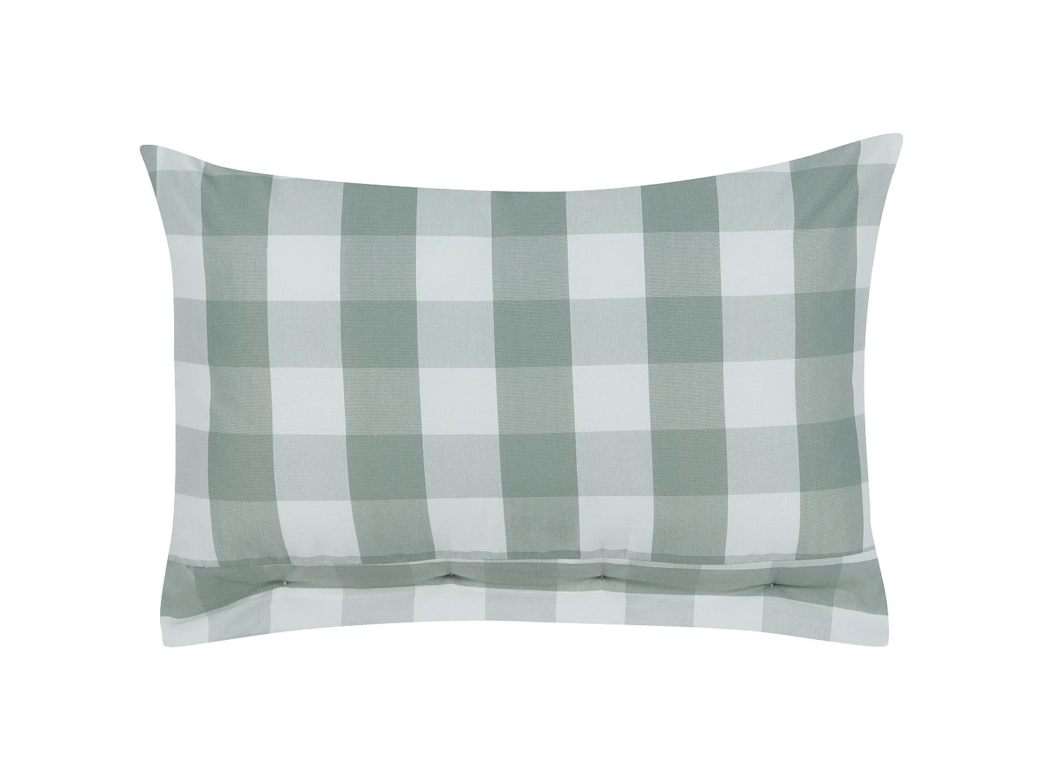 Lot de 2 coussins décoratifs TAMNINE 40 x 60 cm Vert menthe À carreaux