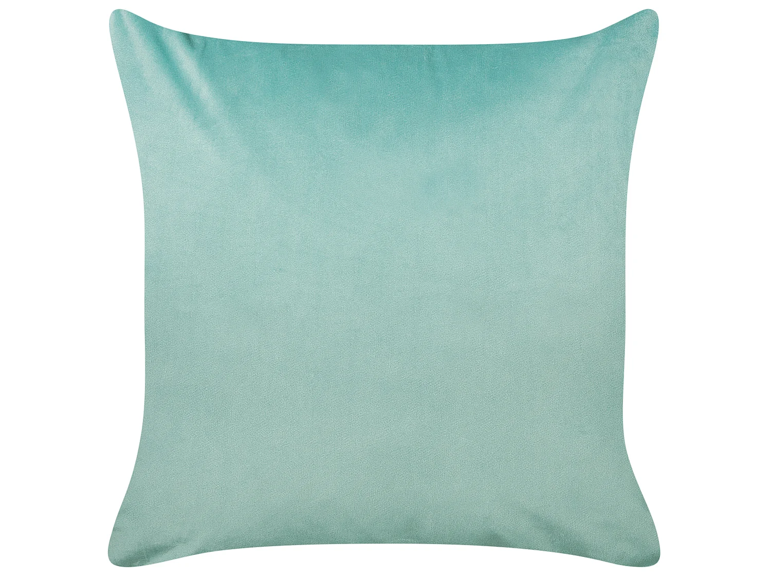 Lot de 2 coussins décoratifs avec motif poissons 45 x 45 cm en velours vert SOLIDAGO