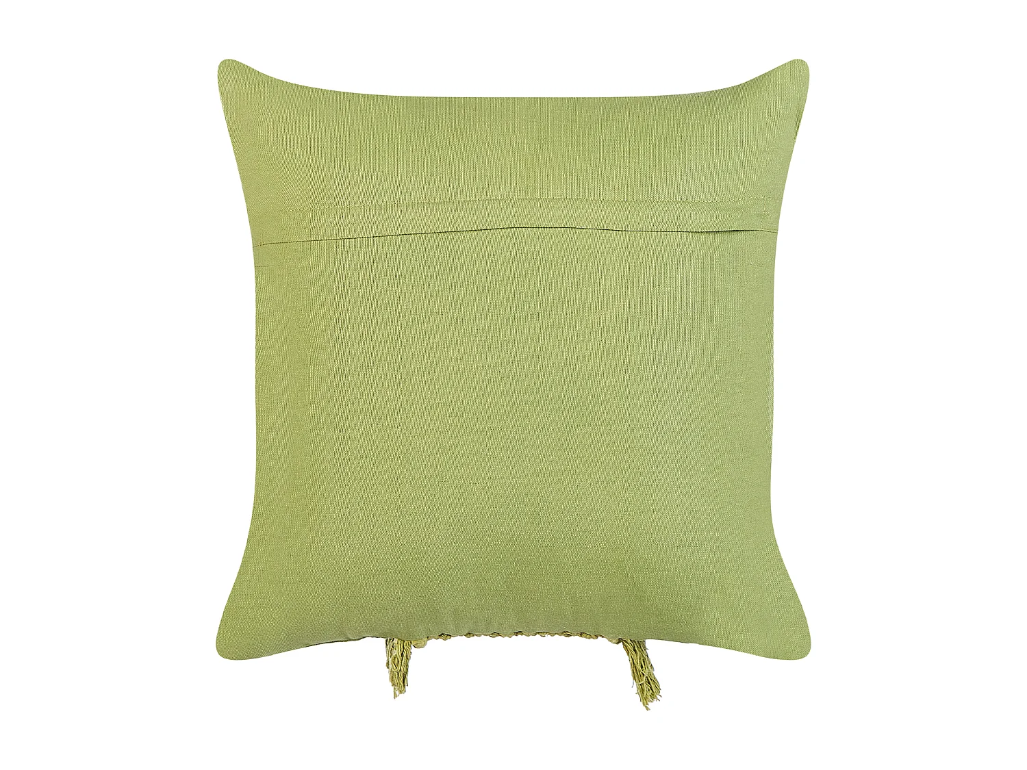 Lot de 2 coussins décoratifs KALAM Coton 45 x 45 cm Vert Motif géométrique