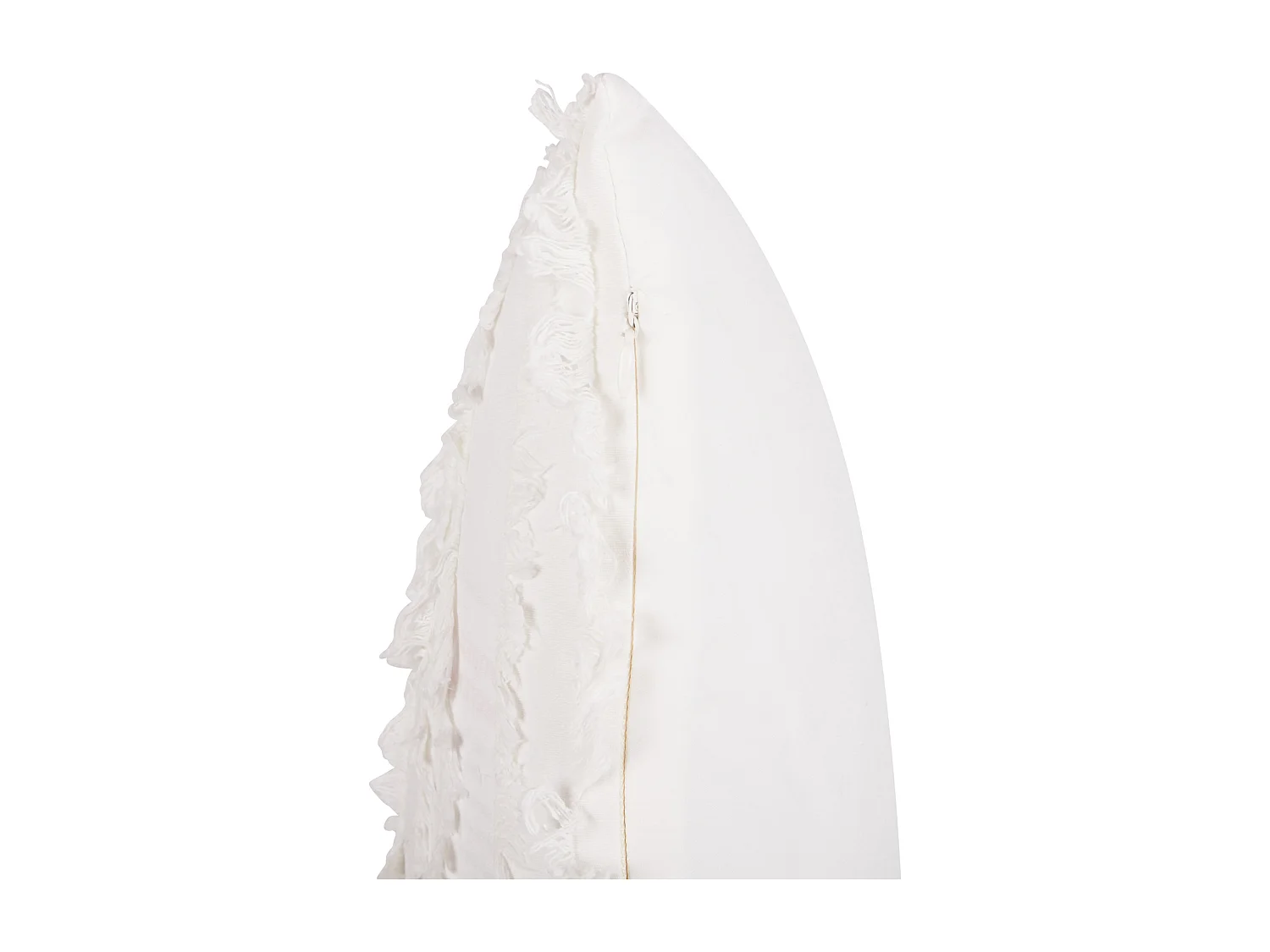 Coussin MAKNEH Coton 45 x 45 cm Blanc Unicolore