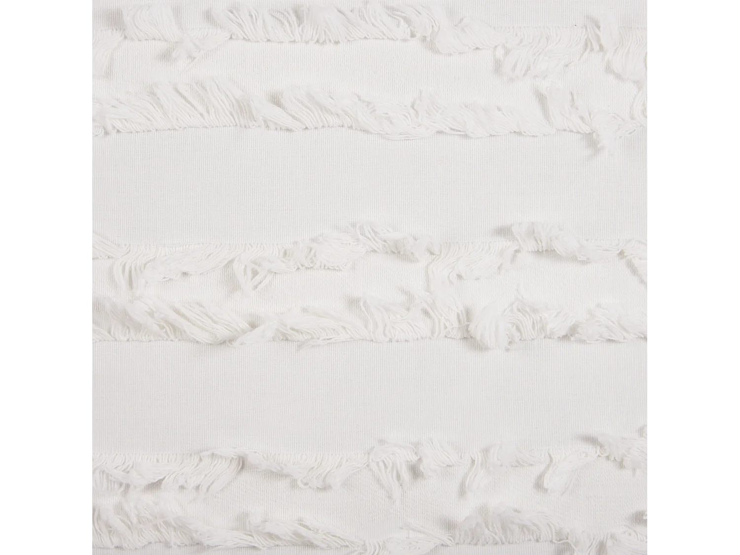 Cuscino decorativo MAKNEH Cotone 45 x 45 cm Bianco Tinta unita