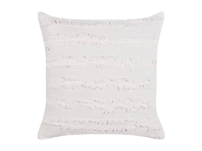 Dekokissen MAKNEH Baumwolle 45 x 45 cm Weiss Ohne Muster