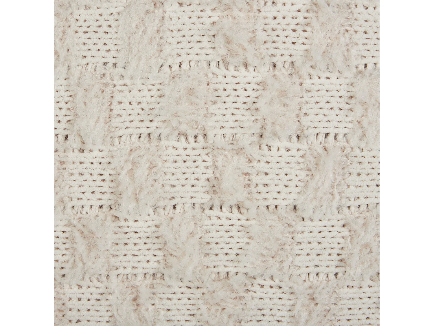 Prydnadskudde BASALIM 45 x 45 cm Beige Monokromt