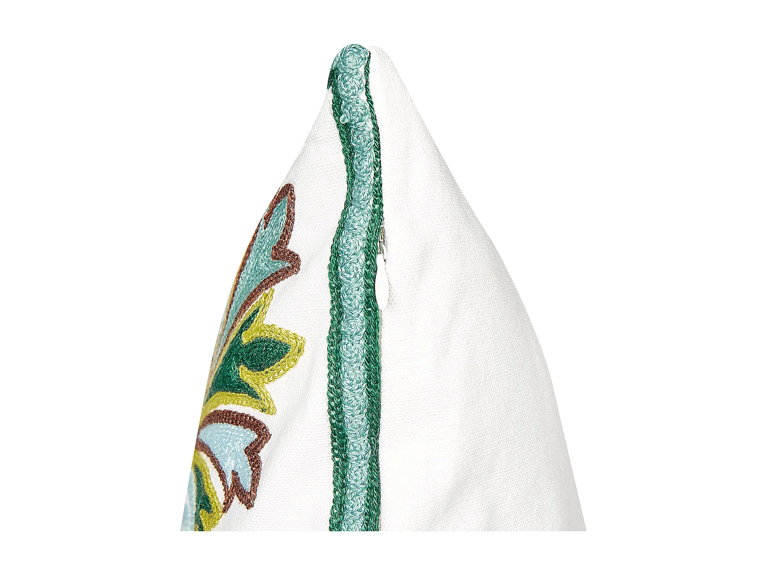 Lot de 2 coussins décoratifs ELANITE Coton 45 x 45 cm Vert Motif oriental