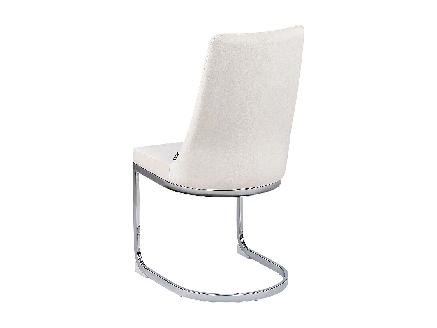 Set van 2 eetkamerstoelen ALTOONA Fluweel Gebroken wit