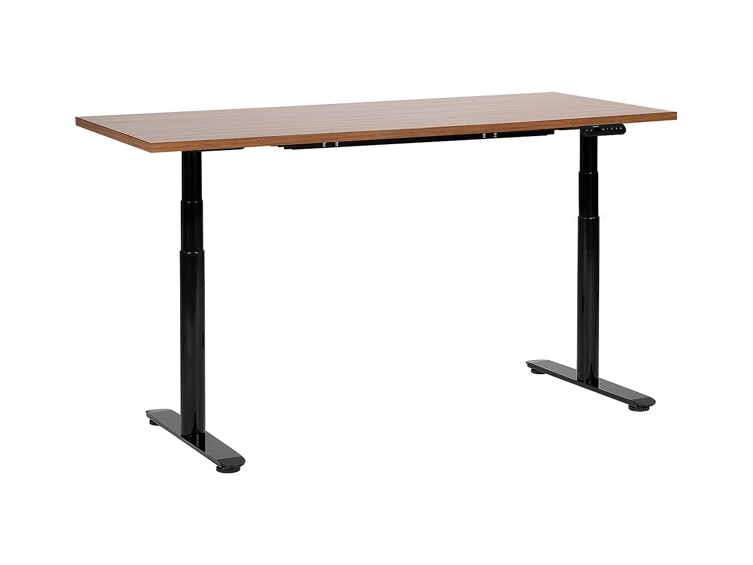 Bureau réglable en hauteur électriquement DESTINAS Marron/noir 160 cm 72 cm