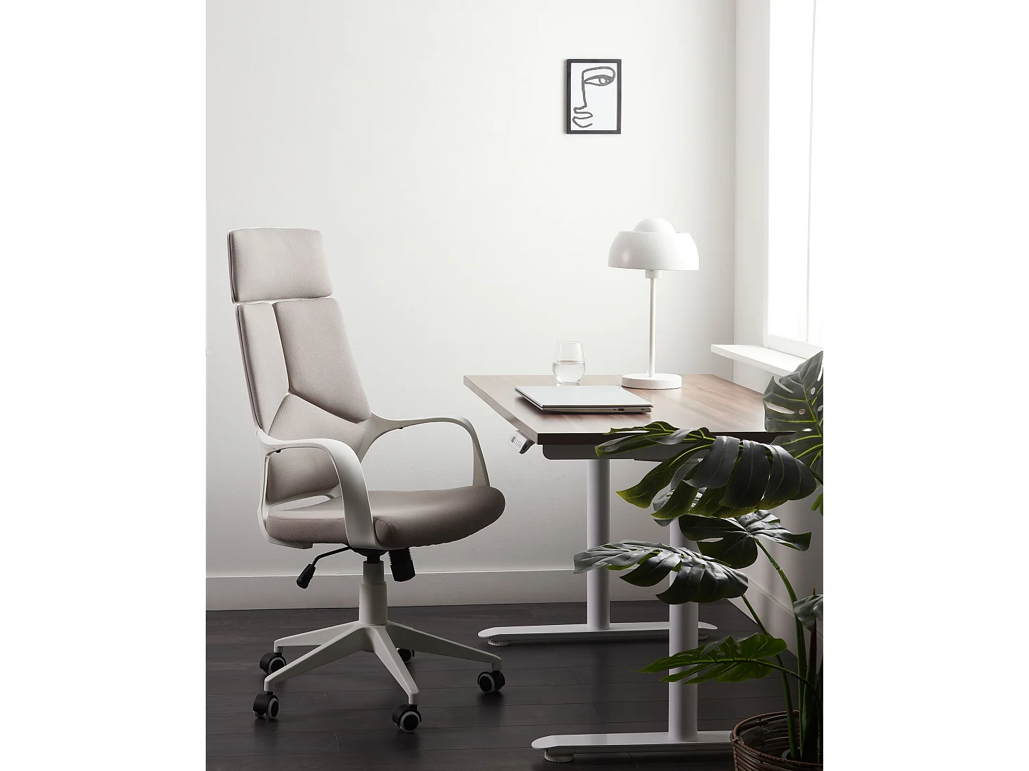 Chaise de bureau DELIGHT Taupe