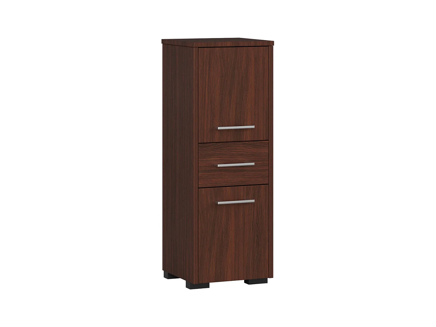 Columna de baño AKORD FIN Roble Sonoma 30 cm 2 puertas 1 cajón frente en color Roble Sonoma 3 estantes 30x30x85 cm