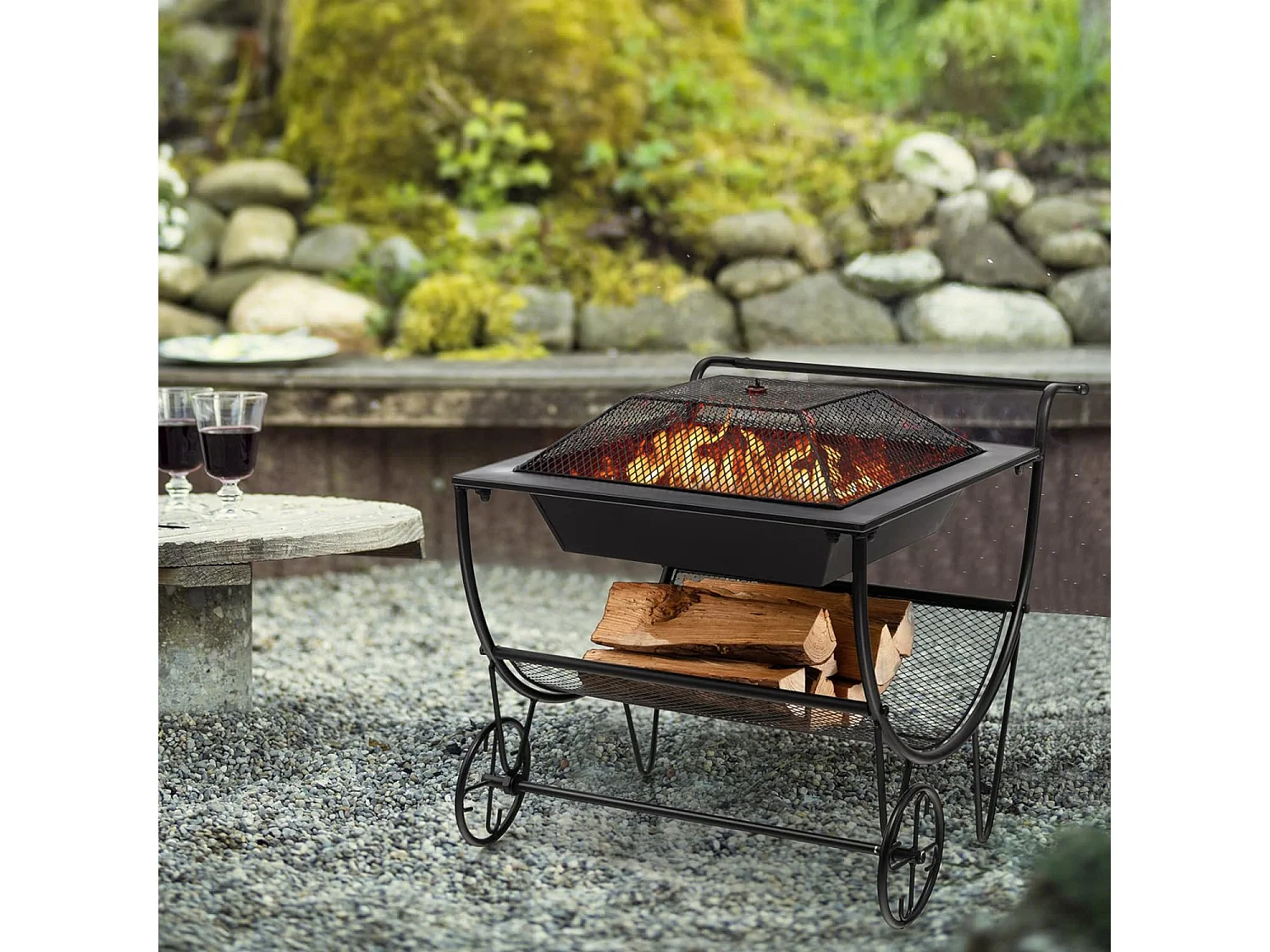 Brennholzregal Feuerholzregal