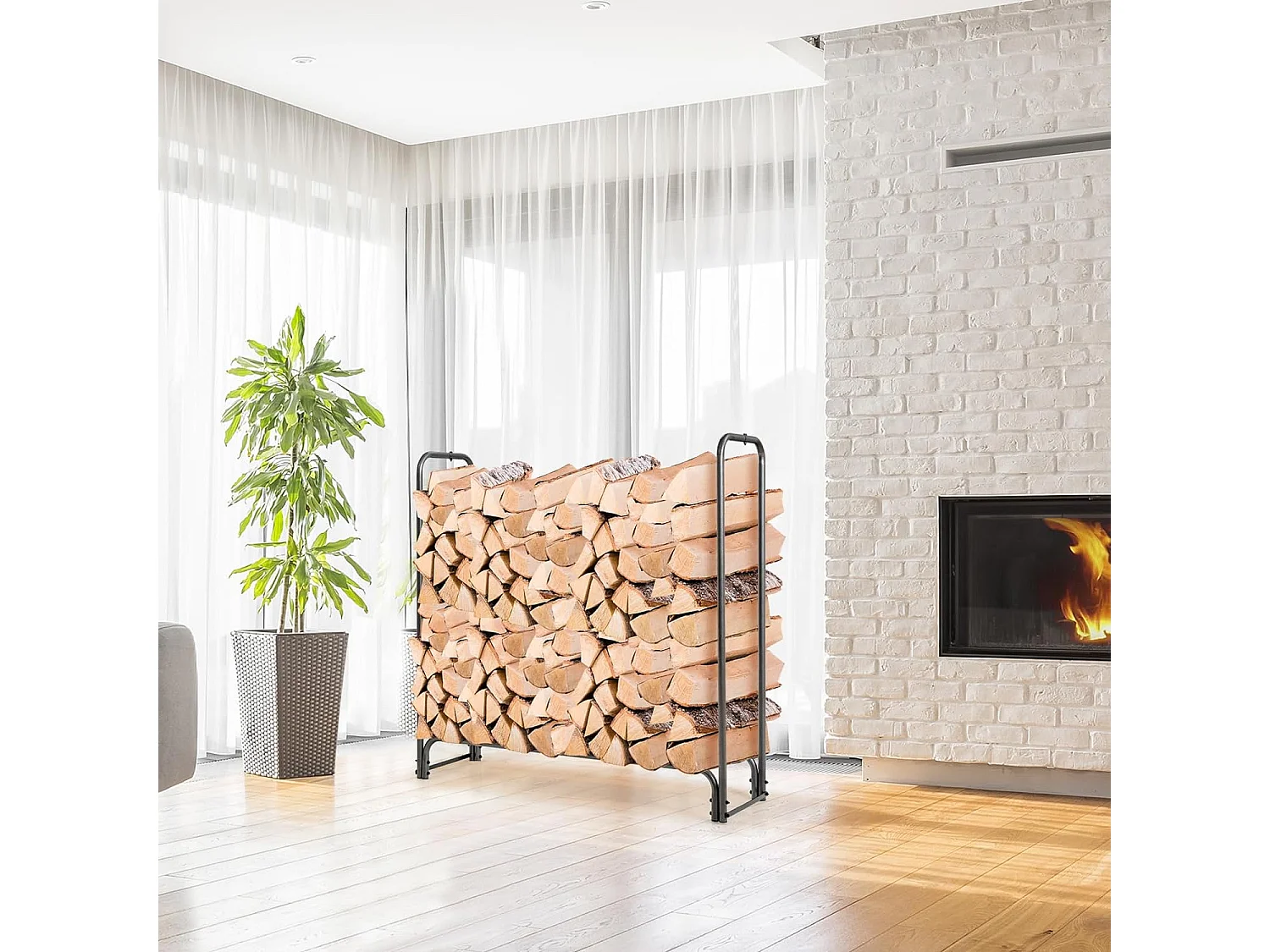 Kaminholzregal Aussen Metall