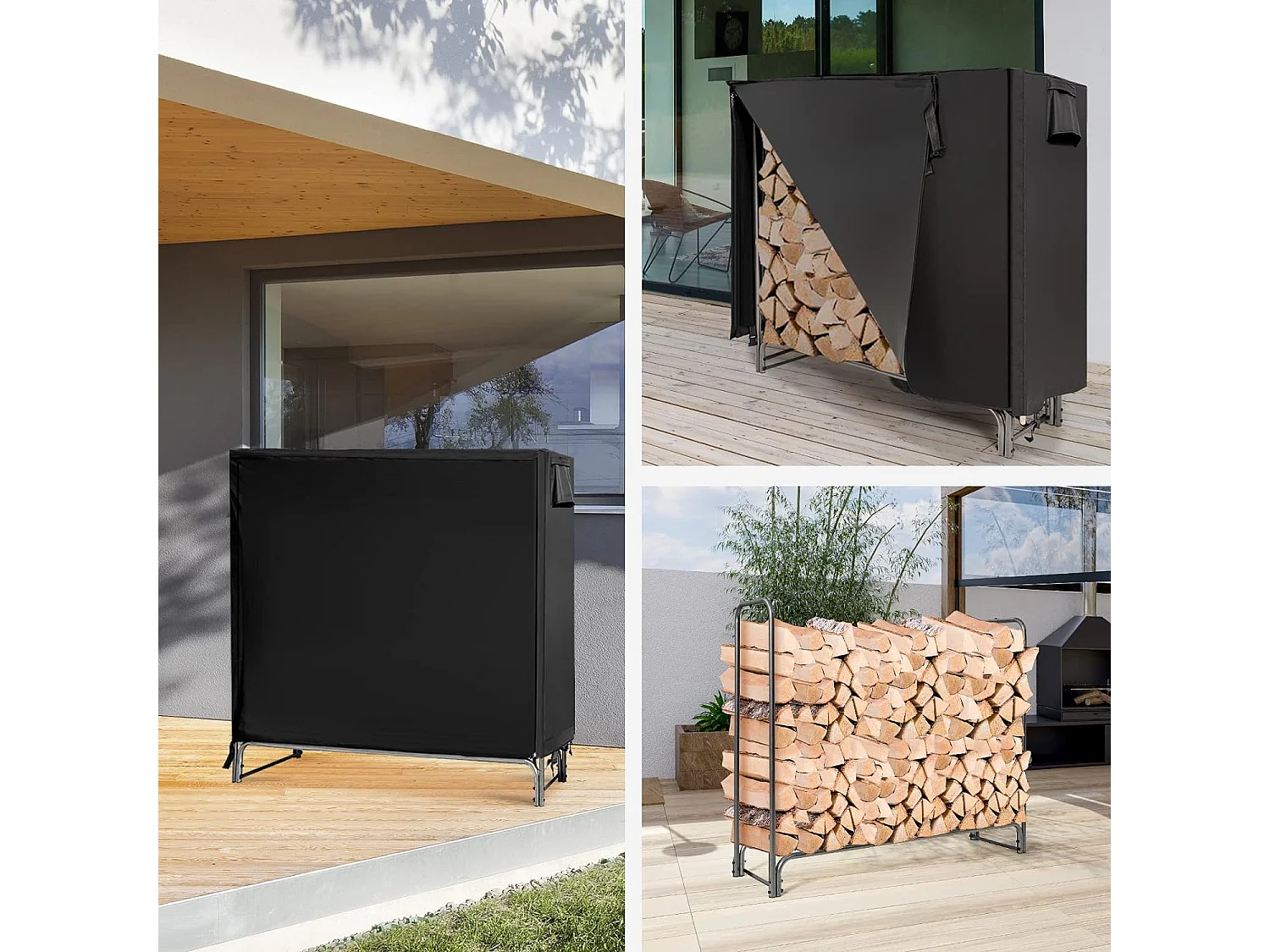 Kaminholzregal Aussen Metall