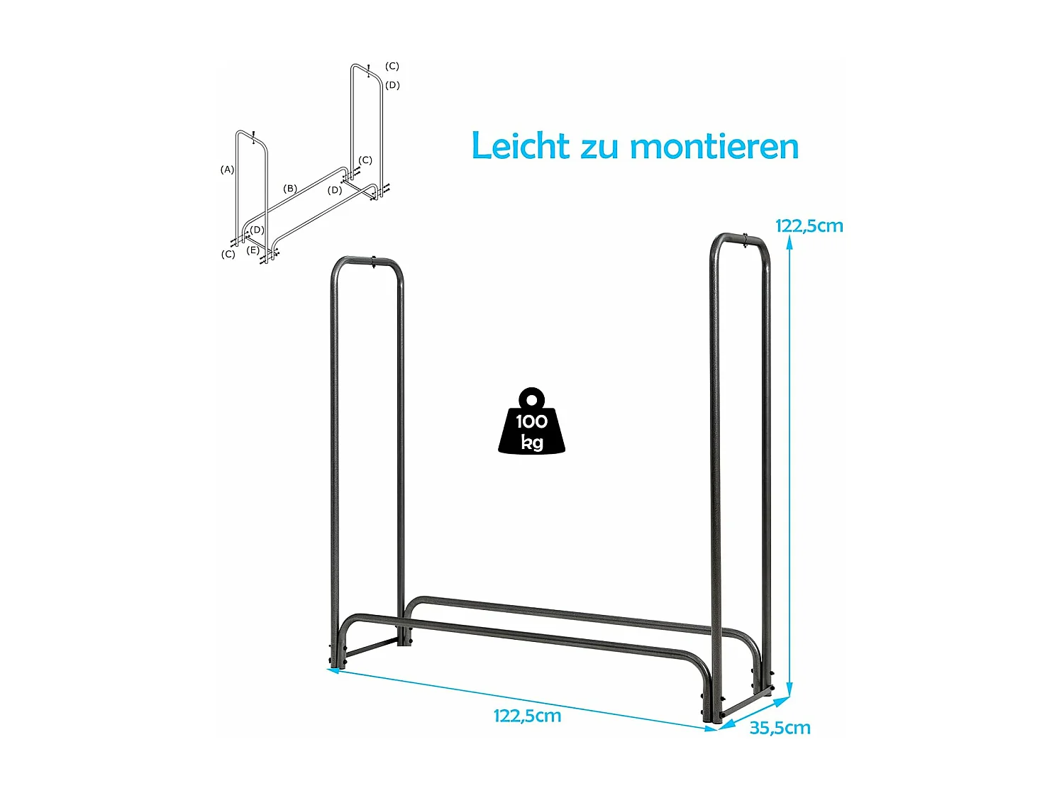 Kaminholzregal Aussen Metall