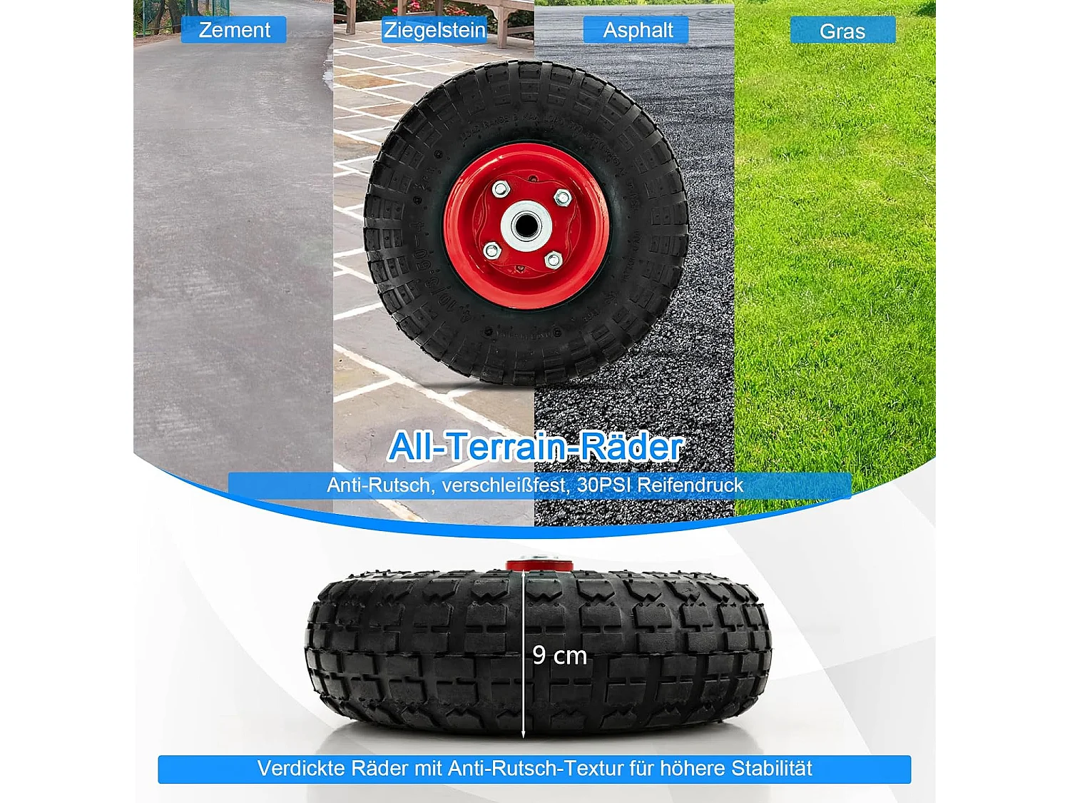 Brennholzwagen mit Rädern