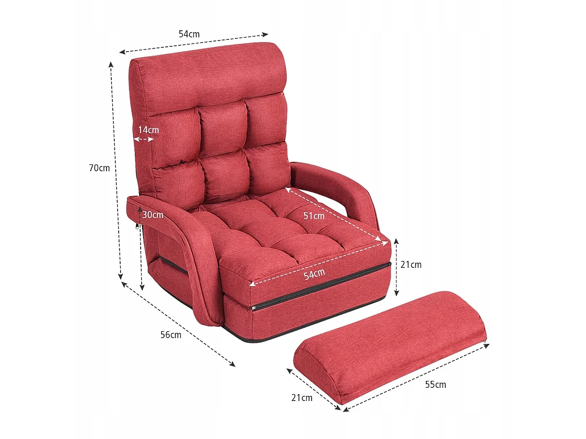 FAUTEUIL DE SOL CONVERTIBLE, CHAISE LONGUE, CANAPÉ-LIT