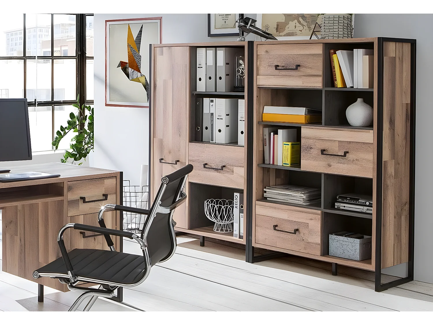 Libreria Hud/ Legno-marrone