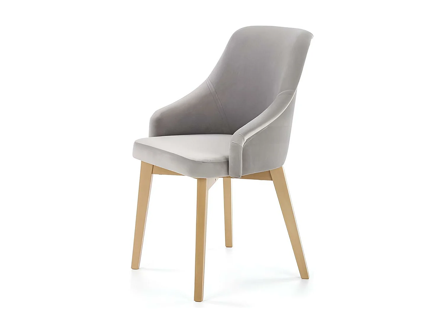 Stuhl Toledo/Stoffbezug/Grau