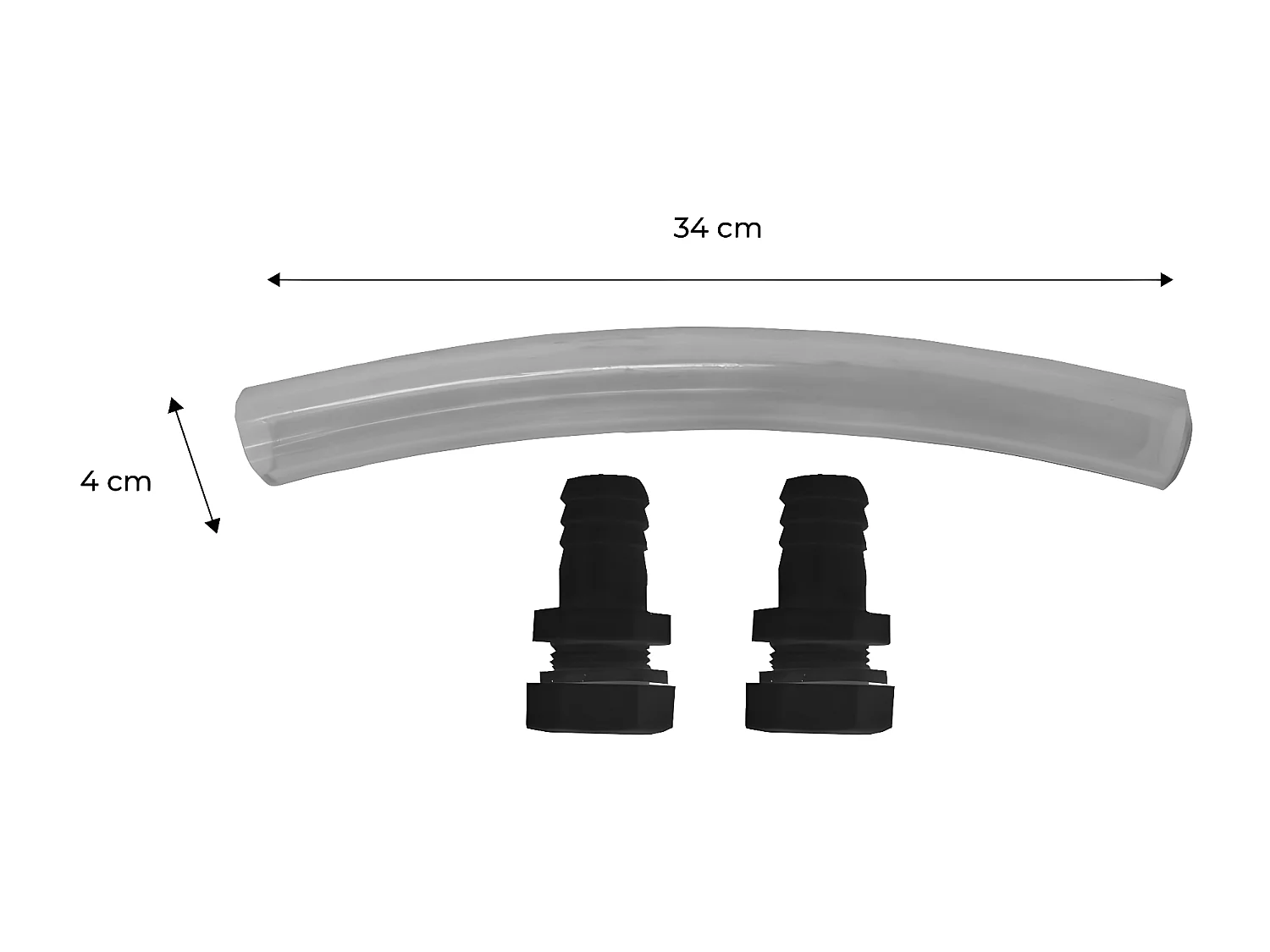 Kit de connexion pour récupérateurs d'eau mâle / mâle 20/27. L 20 x l 34 x H 4cm