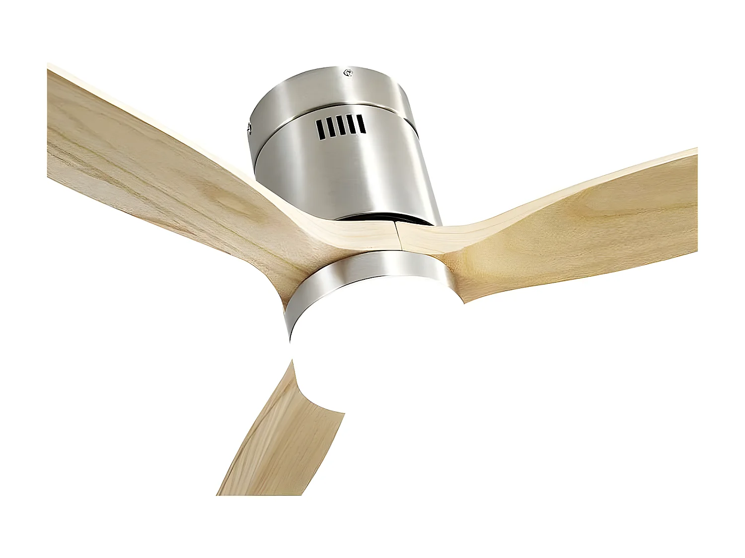 Ventilador Dc Aguilon Niquel Haya Led Con Memoria De Color