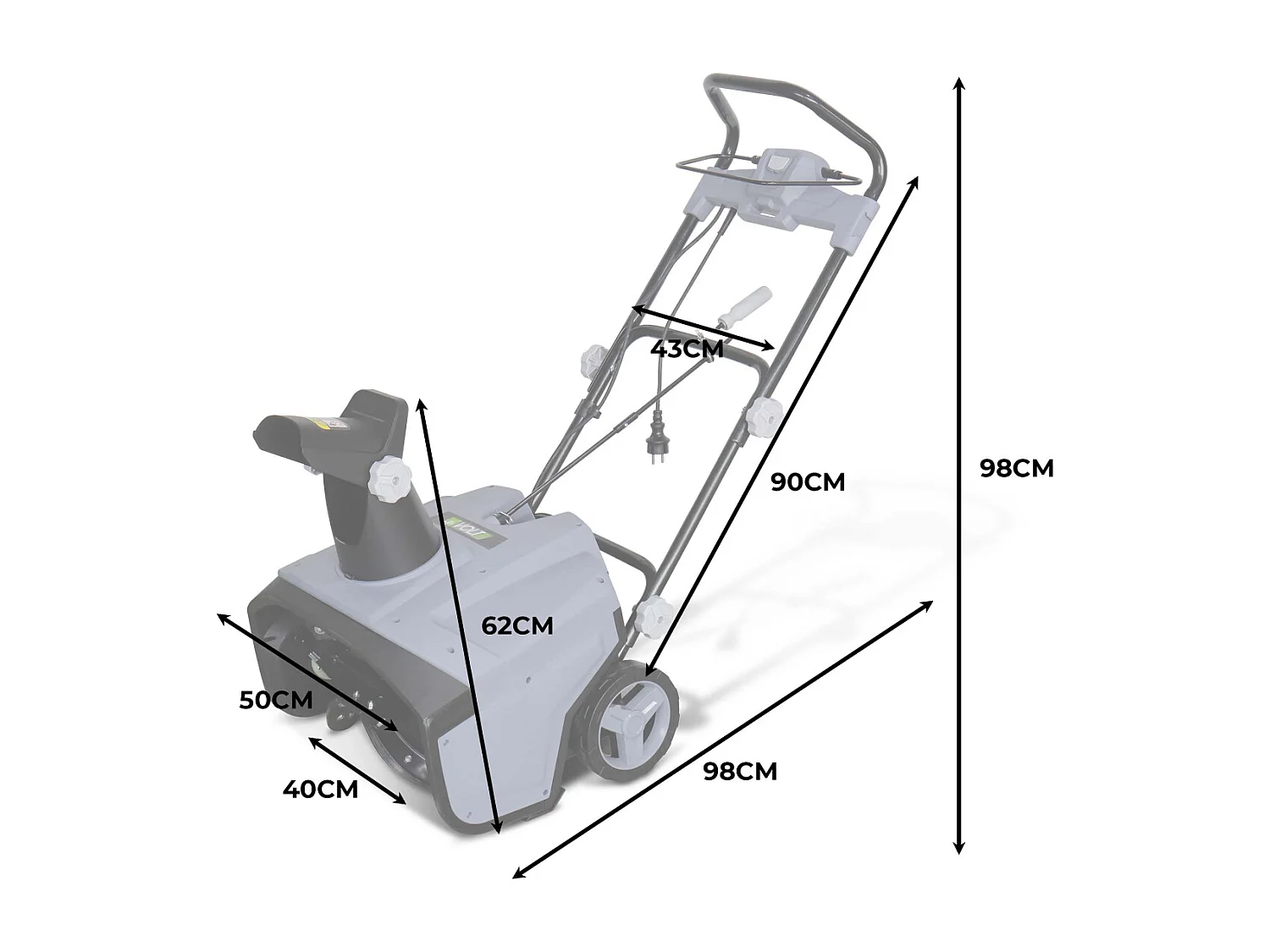 Spazzaneve elettrico da 2000w