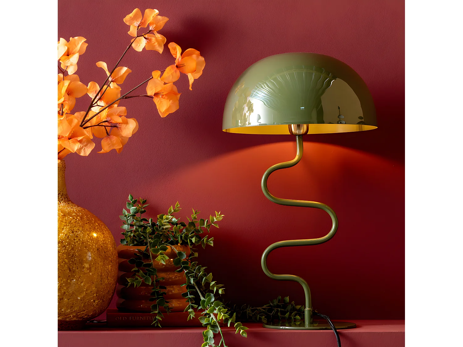 Twist - Lampe à poser en métal - Taupe