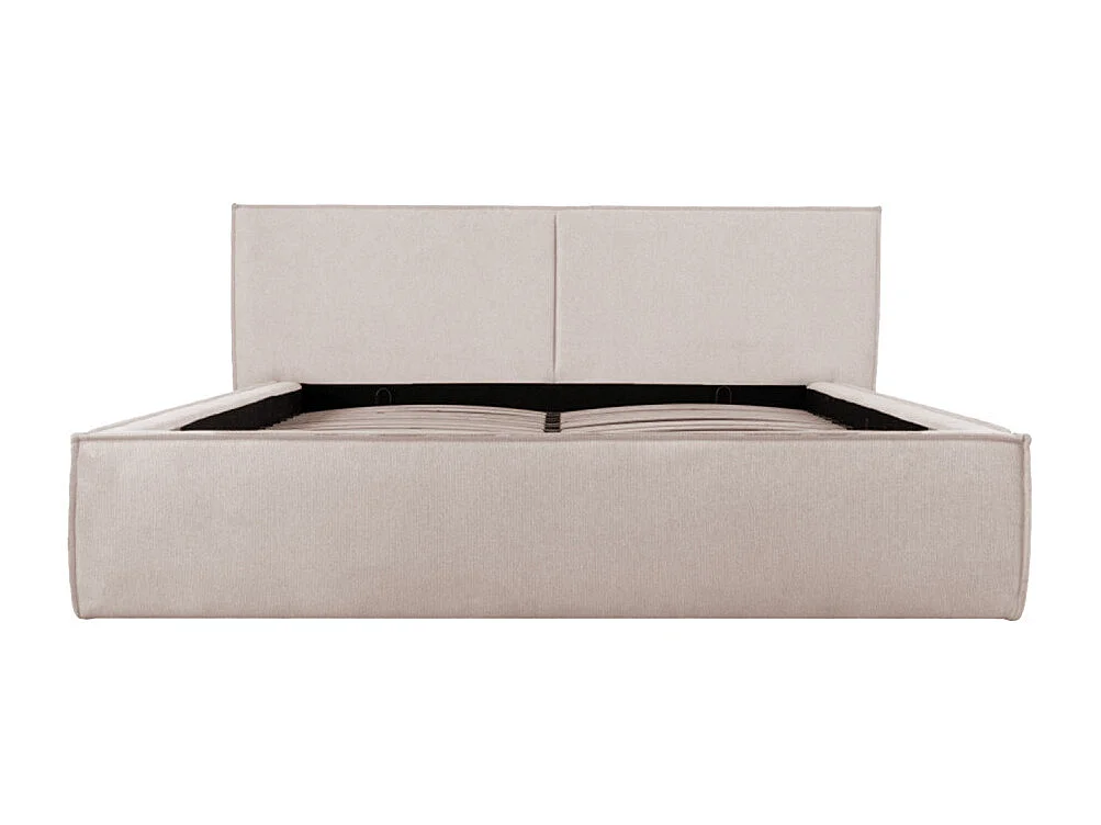 Liberia - Lit coffre en tissu 140x190 cm - Écru