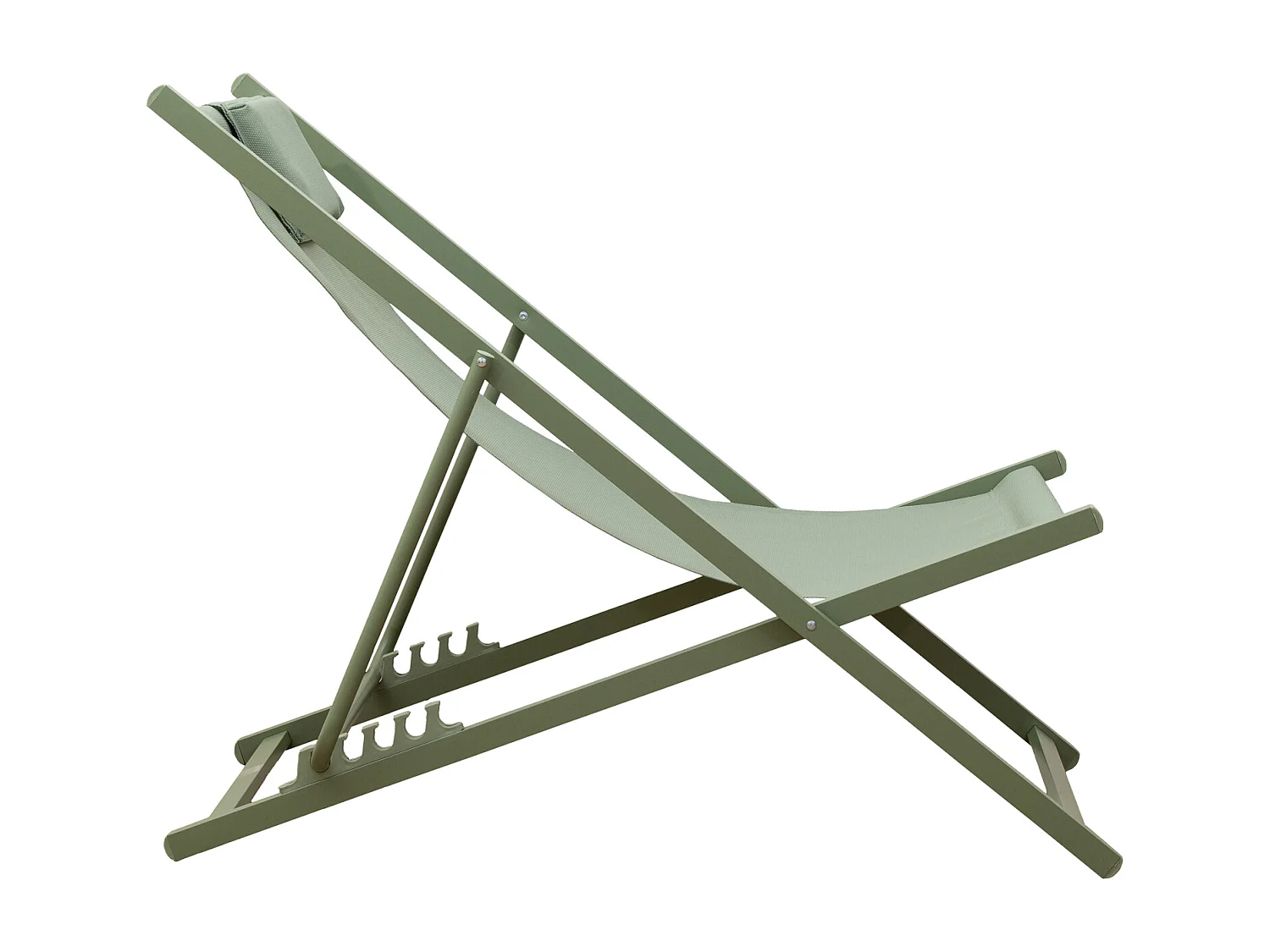 Conjunto de 2 cadeiras CYPRUS - textilene verde sálvia/estrutura verde sálvia