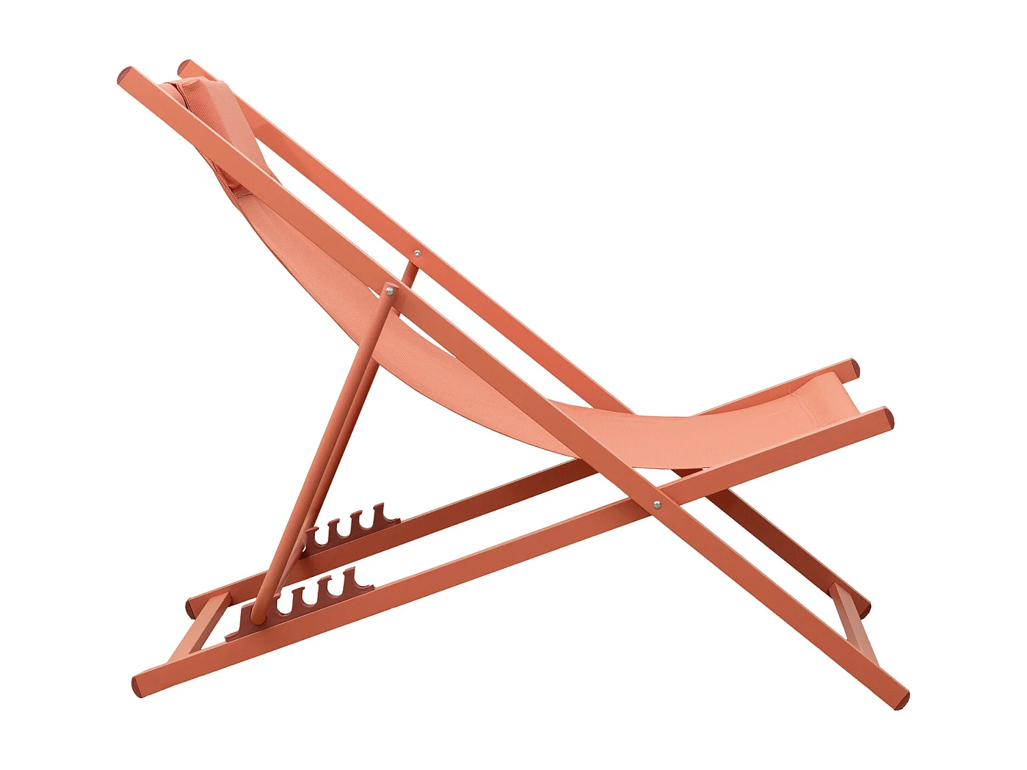 Set van 2 CYPRUS stoelen - terracotta textilene/terracotta structuur