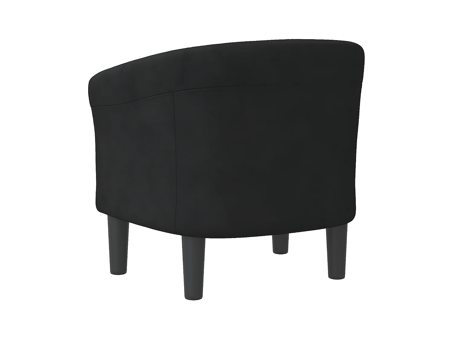 Sillón de terciopelo negro ES21514