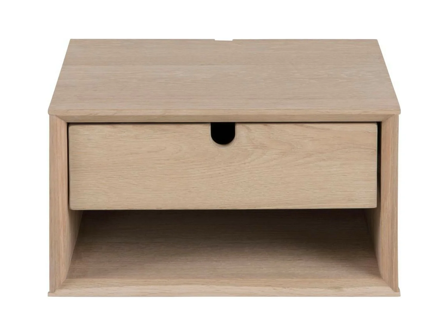 Chevet suspendu rectangulaire en bois 1 niche et 1 tiroir - CENTIOR