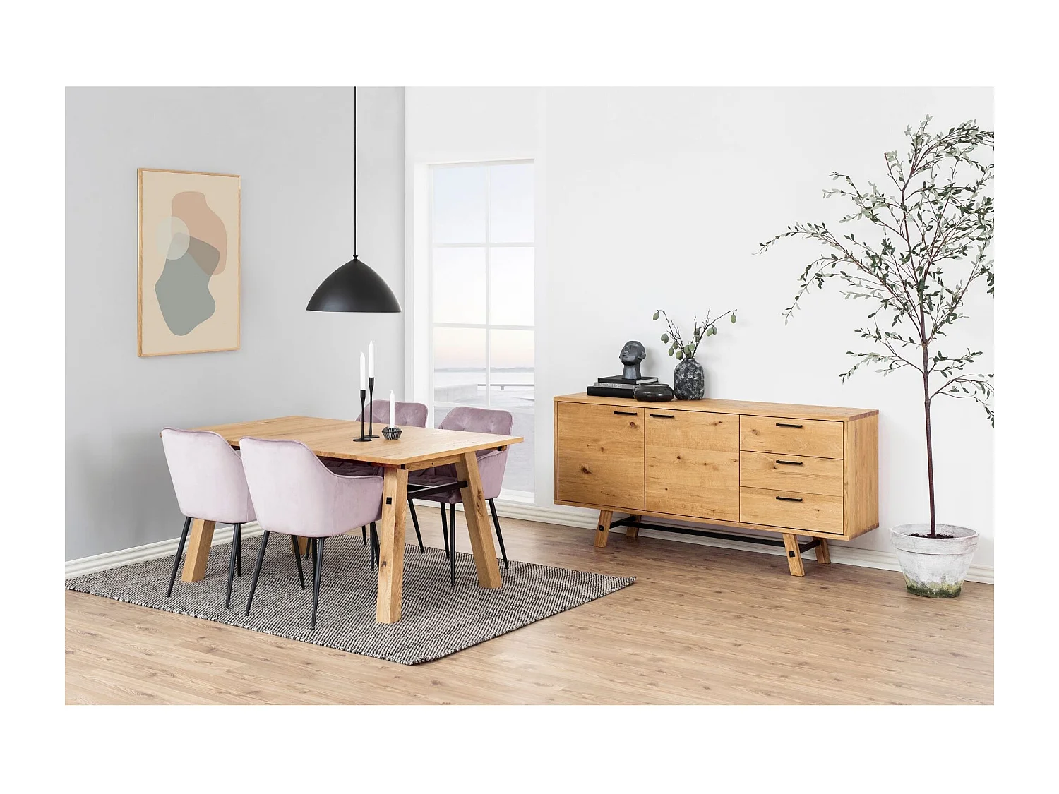 Fauteuil de salle à manger en velours et métal (lot de 2) - TERI