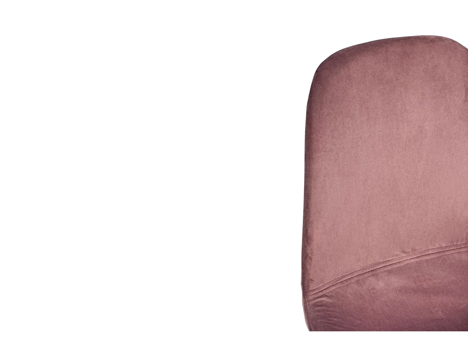 Chaise de salle à manger en velours et métal noir (lot de 4) - AURELIA