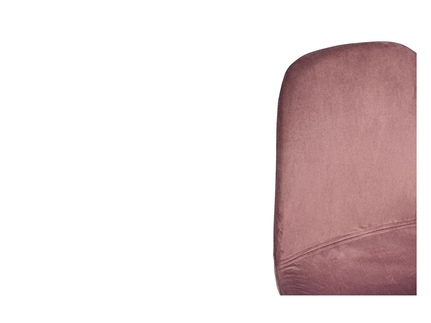 Chaise de salle à manger en velours et métal noir (lot de 4) - AURELIA