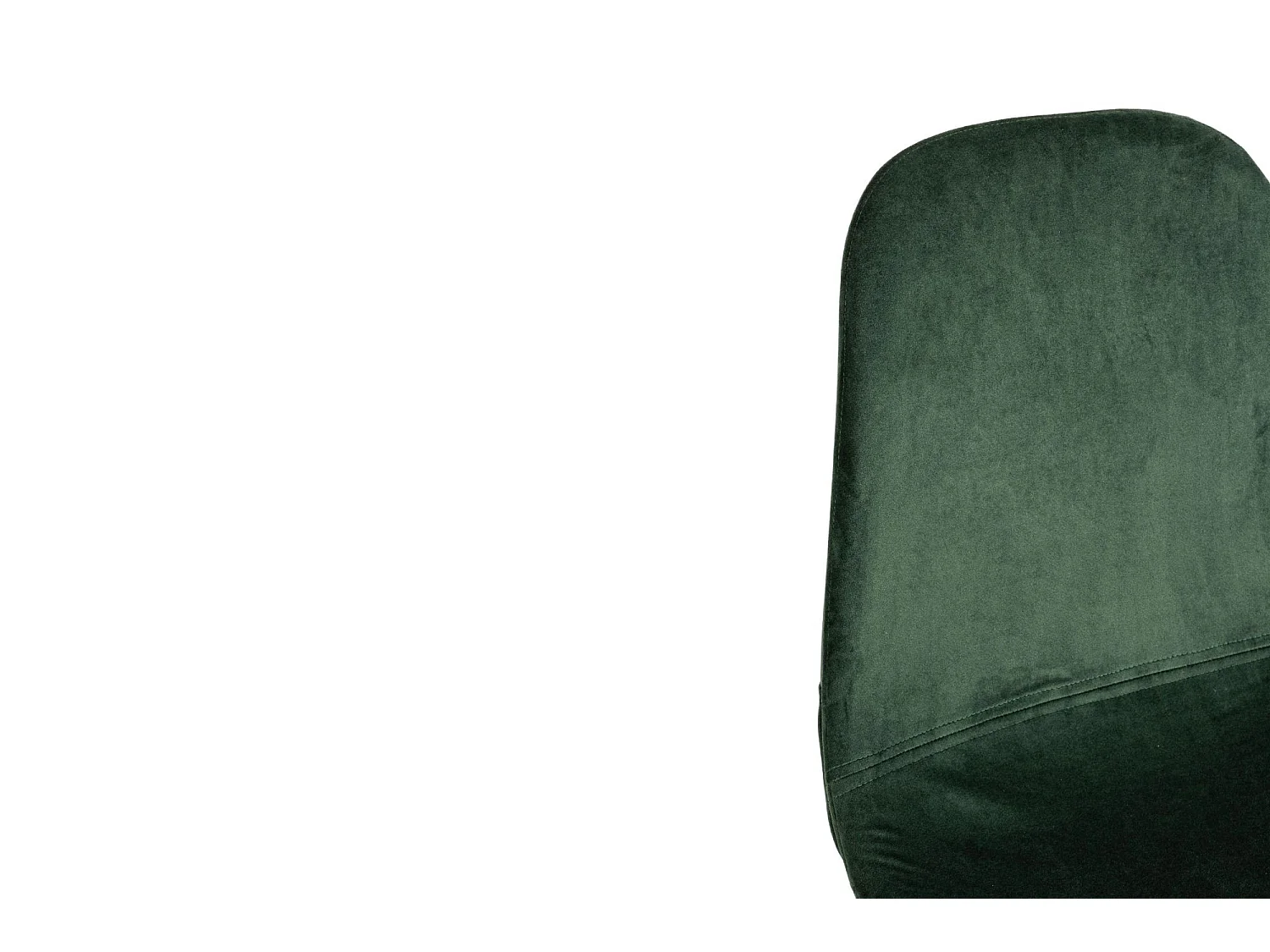 Chaise de salle à manger en velours et métal noir (lot de 4) - AURELIA