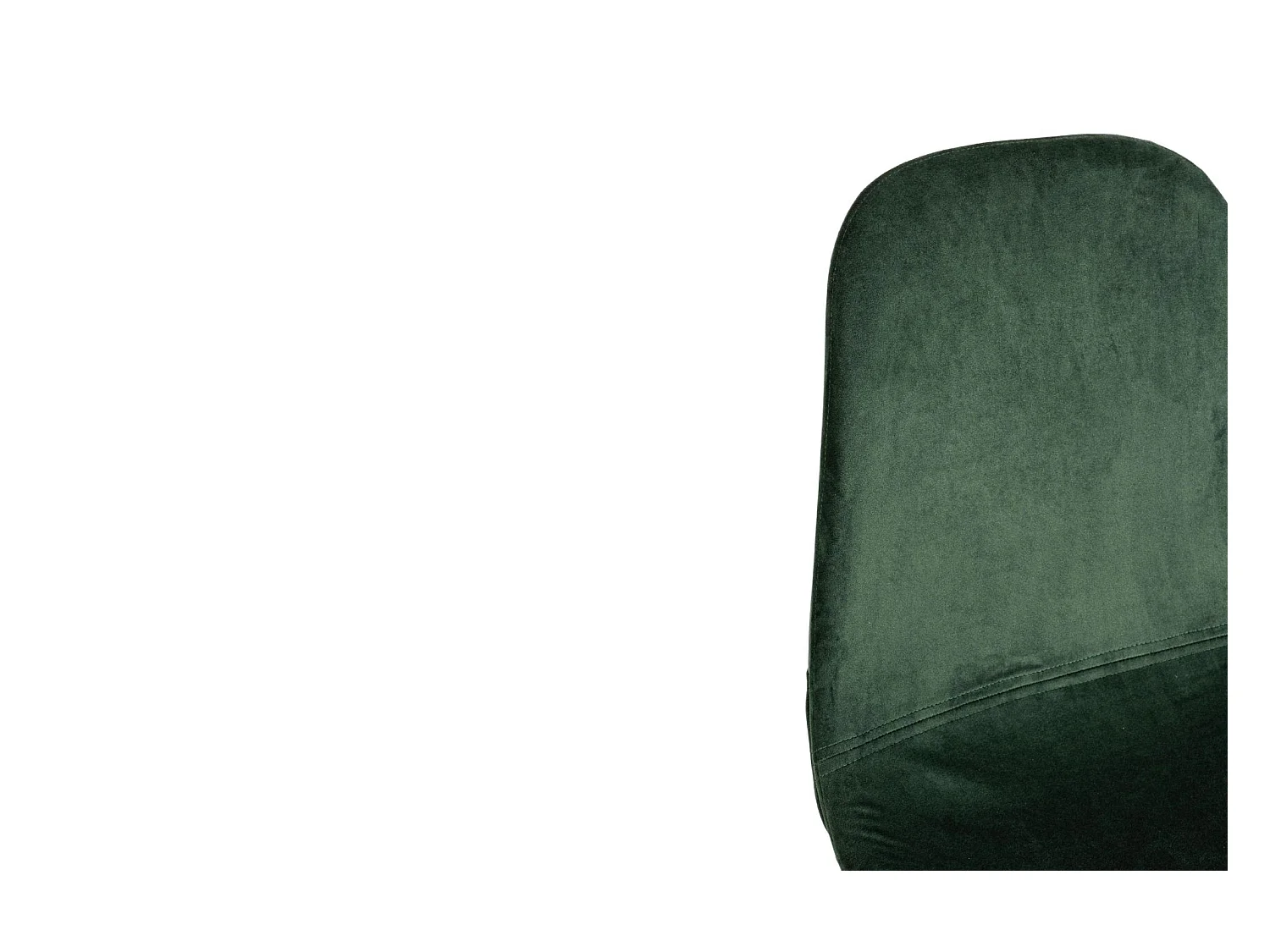 Chaise de salle à manger en velours et métal noir (lot de 4) - AURELIA