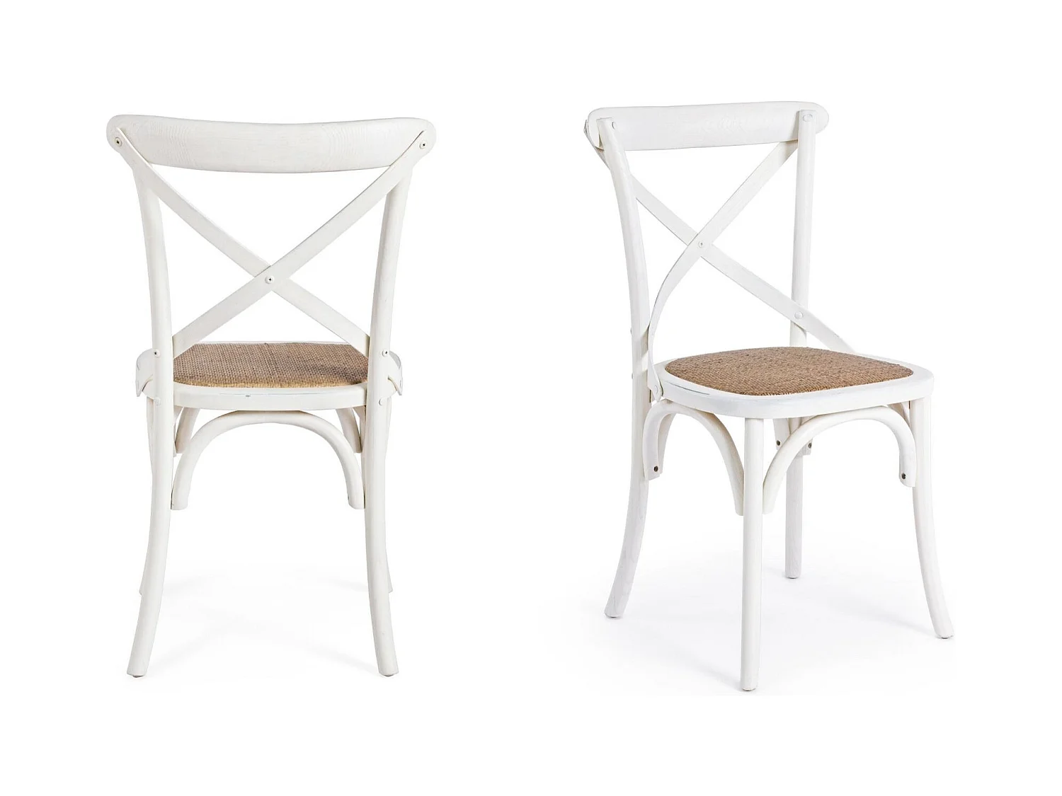 Chaises bistrot en rotin (lot de 2) - ESTAMINET