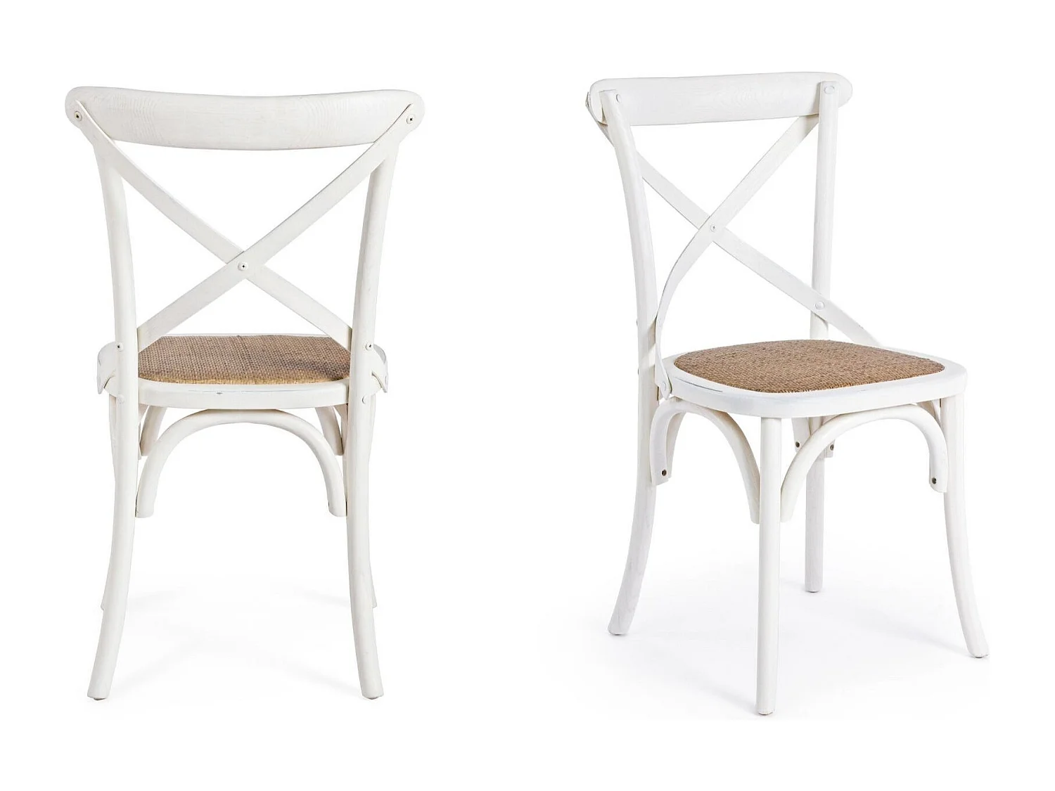 Chaises bistrot en rotin (lot de 2) - ESTAMINET