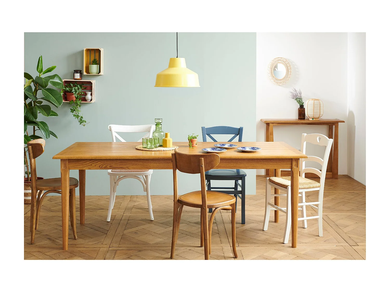 Chaises bistrot en rotin (lot de 2) - ESTAMINET