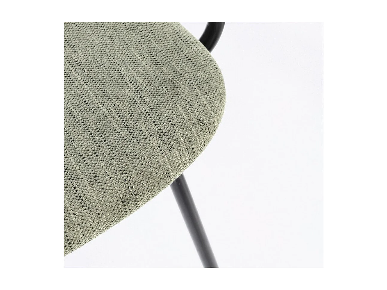 Lot de 2 chaises avec accoudoirs Serona - Élégance et confort au style rétro-Couleur Gris foncé/Vert