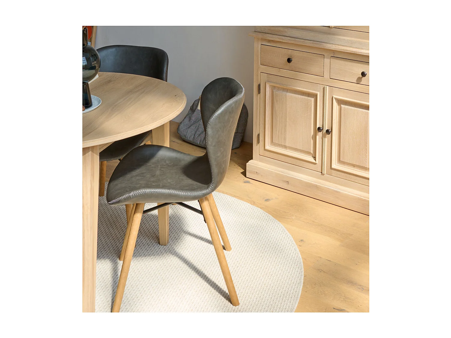 Chaises simili et bois (lot de 2) - MATILDA